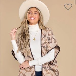 Shop Red Dress Poncho